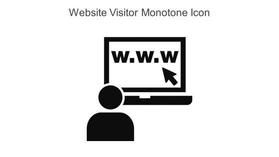 Website Visitor Monotone Icon In Powerpoint Pptx Png And Editable Eps Format