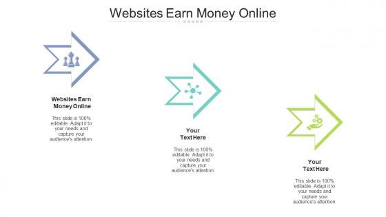 Websites earn money online ppt powerpoint presentation visual aids outline cpb