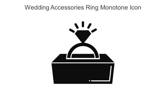 Wedding Accessories Ring Monotone Icon In Powerpoint Pptx Png And Editable Eps Format