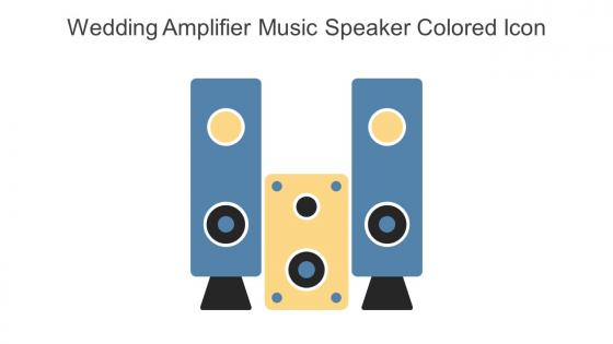 Wedding Amplifier Music Speaker Colored Icon In Powerpoint Pptx Png And Editable Eps Format