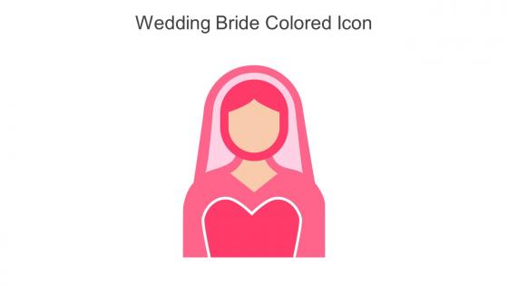 Wedding Bride Colored Icon In Powerpoint Pptx Png And Editable Eps Format
