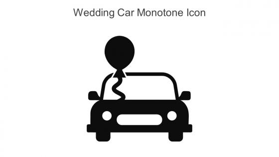 Wedding Car Monotone Icon In Powerpoint Pptx Png And Editable Eps Format