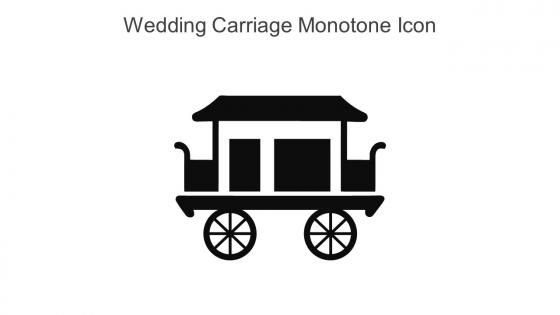 Wedding Carriage Monotone Icon In Powerpoint Pptx Png And Editable Eps Format