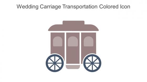 Wedding Carriage Transportation Colored Icon In Powerpoint Pptx Png And Editable Eps Format