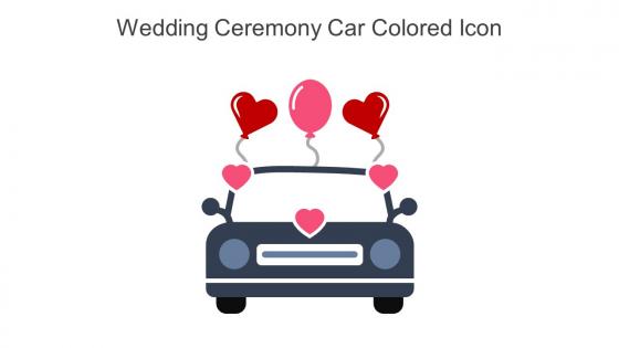 Wedding Ceremony Car Colored Icon In Powerpoint Pptx Png And Editable Eps Format