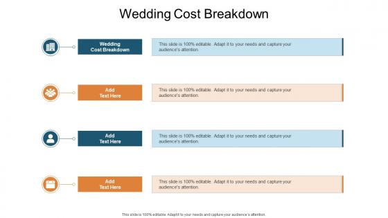 Wedding Cost Breakdown In Powerpoint And Google Slides Cpb