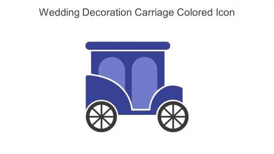 Wedding Decoration Carriage Colored Icon In Powerpoint Pptx Png And Editable Eps Format