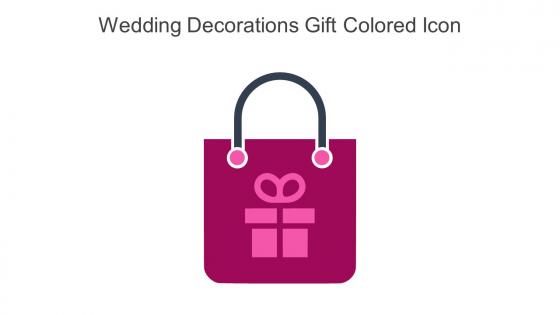 Wedding Decorations Gift Colored Icon In Powerpoint Pptx Png And Editable Eps Format