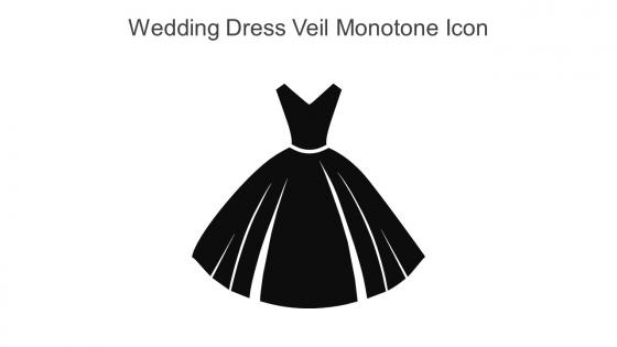 Wedding Dress Veil Monotone Icon In Powerpoint Pptx Png And Editable Eps Format