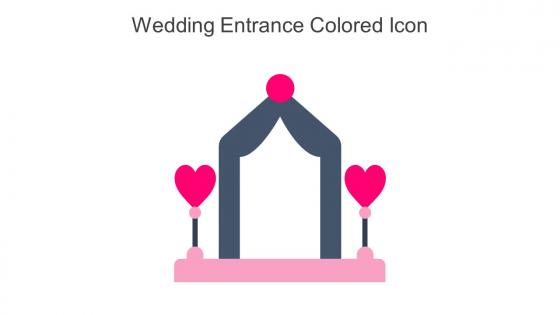 Wedding Entrance Colored Icon In Powerpoint Pptx Png And Editable Eps Format