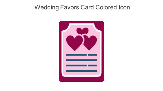 Wedding Favors Card Colored Icon In Powerpoint Pptx Png And Editable Eps Format