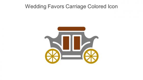 Wedding Favors Carriage Colored Icon In Powerpoint Pptx Png And Editable Eps Format