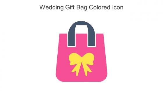Wedding Gift Bag Colored Icon In Powerpoint Pptx Png And Editable Eps Format
