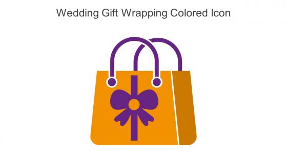 Wedding Gift Wrapping Colored Icon In Powerpoint Pptx Png And Editable Eps Format