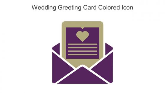 Wedding Greeting Card Colored Icon In Powerpoint Pptx Png And Editable Eps Format