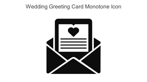 Wedding Greeting Card Monotone Icon In Powerpoint Pptx Png And Editable Eps Format