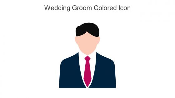 Wedding Groom Colored Icon In Powerpoint Pptx Png And Editable Eps Format