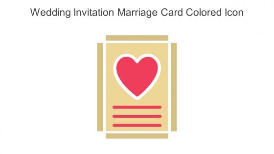 Wedding Invitation Marriage Card Colored Icon In Powerpoint Pptx Png And Editable Eps Format