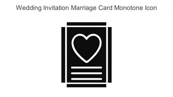 Wedding Invitation Marriage Card Monotone Icon In Powerpoint Pptx Png And Editable Eps Format