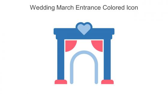 Wedding March Entrance Colored Icon In Powerpoint Pptx Png And Editable Eps Format