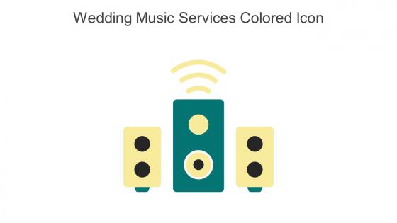 Wedding Music Services Colored Icon In Powerpoint Pptx Png And Editable Eps Format