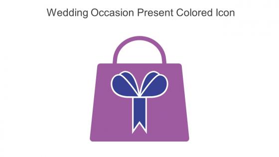 Wedding Occasion Present Colored Icon In Powerpoint Pptx Png And Editable Eps Format