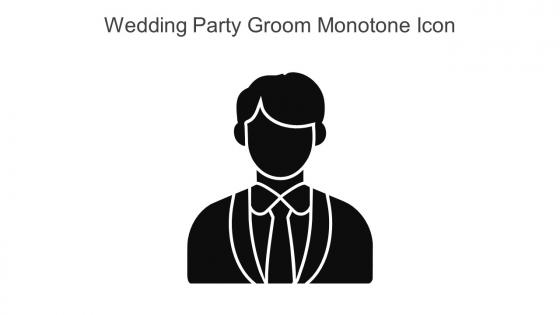 Wedding Party Groom Monotone Icon In Powerpoint Pptx Png And Editable Eps Format