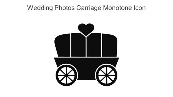 Wedding Photos Carriage Monotone Icon In Powerpoint Pptx Png And Editable Eps Format