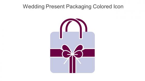 Wedding Present Packaging Colored Icon In Powerpoint Pptx Png And Editable Eps Format