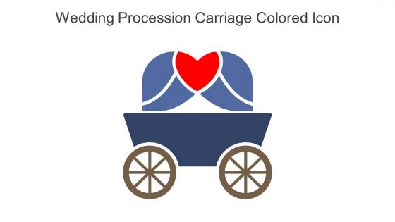 Wedding Procession Carriage Colored Icon In Powerpoint Pptx Png And Editable Eps Format