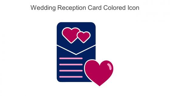 Wedding Reception Card Colored Icon In Powerpoint Pptx Png And Editable Eps Format