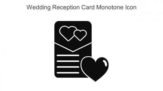 Wedding Reception Card Monotone Icon In Powerpoint Pptx Png And Editable Eps Format
