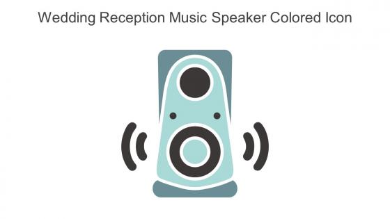 Wedding Reception Music Speaker Colored Icon In Powerpoint Pptx Png And Editable Eps Format