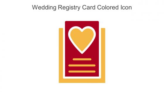 Wedding Registry Card Colored Icon In Powerpoint Pptx Png And Editable Eps Format