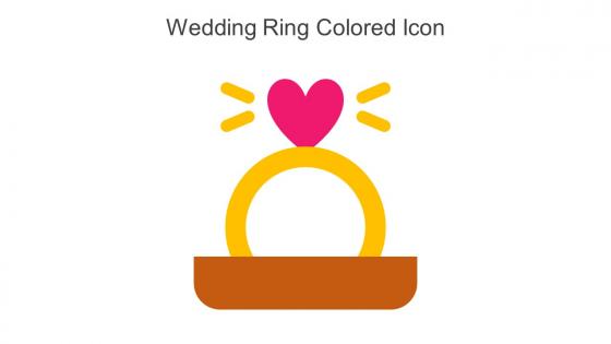 Wedding Ring Colored Icon In Powerpoint Pptx Png And Editable Eps Format
