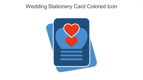 Wedding Stationery Card Colored Icon In Powerpoint Pptx Png And Editable Eps Format