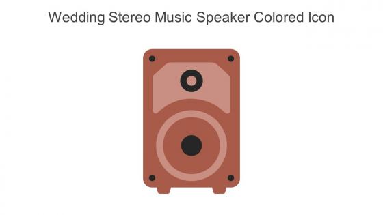 Wedding Stereo Music Speaker Colored Icon In Powerpoint Pptx Png And Editable Eps Format