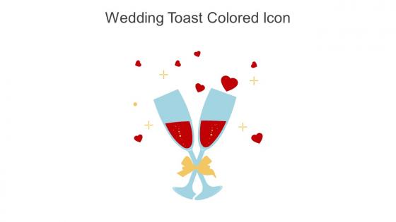 Wedding Toast Colored Icon In Powerpoint Pptx Png And Editable Eps Format