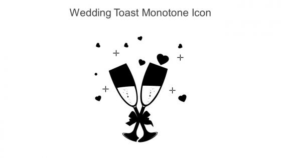 Wedding Toast Monotone Icon In Powerpoint Pptx Png And Editable Eps Format