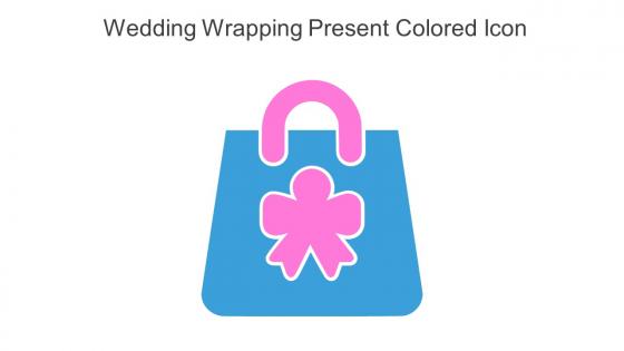 Wedding Wrapping Present Colored Icon In Powerpoint Pptx Png And Editable Eps Format