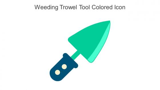 Weeding Trowel Tool Colored Icon In Powerpoint Pptx Png And Editable Eps Format