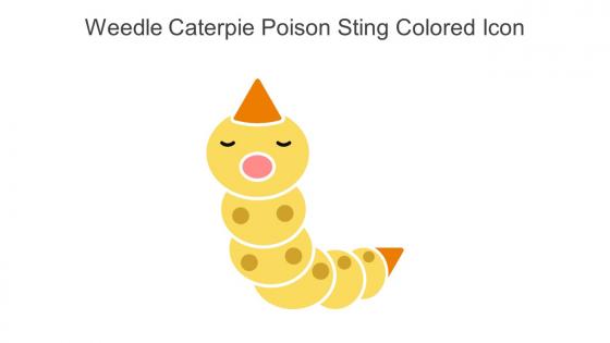 Weedle Caterpie Poison Sting Colored Icon In Powerpoint Pptx Png And Editable Eps Format