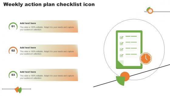 Weekly Action Plan Checklist Icon