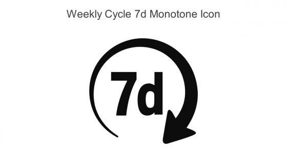 Weekly Cycle 7d Monotone Icon In Powerpoint Pptx Png And Editable Eps Format