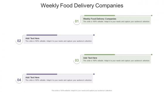 Weekly Food Delivery Companies In Powerpoint And Google Slides Cpb