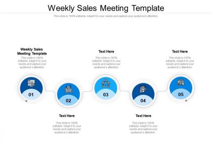 Weekly sales meeting template ppt powerpoint presentation file themes cpb