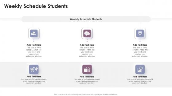 Weekly Schedule Students In Powerpoint And Google Slides Cpb