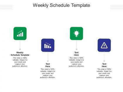 Weekly schedule template ppt powerpoint presentation inspiration summary cpb