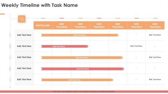 Weekly Timeline With Task Name In Powerpoint And Google Slides Cpb