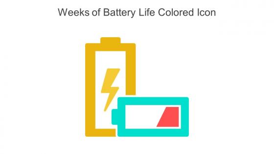 Weeks Of Battery Life Colored Icon In Powerpoint Pptx Png And Editable Eps Format